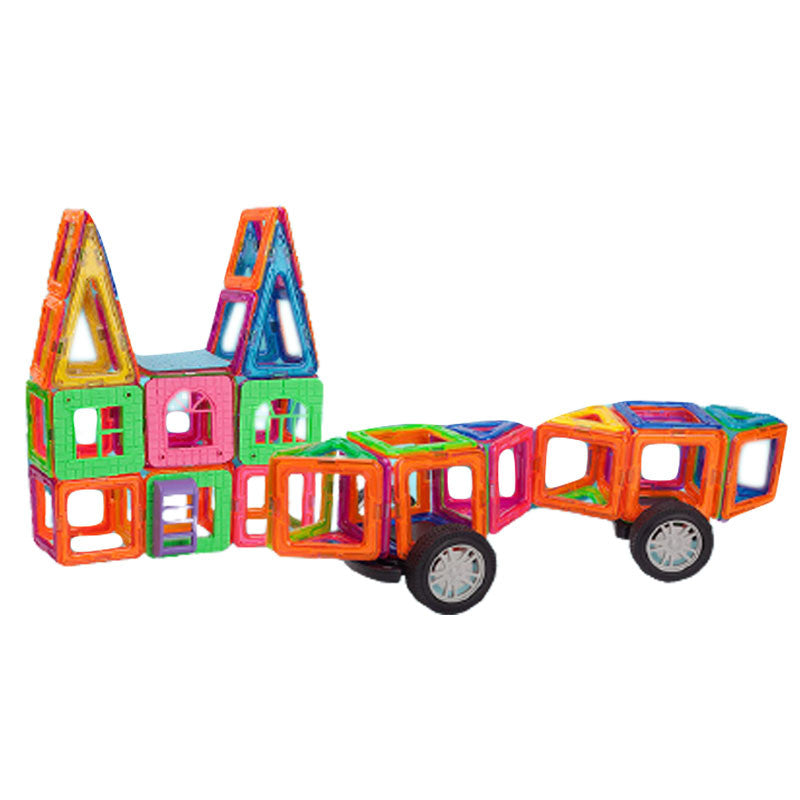 Magnet Building Tiles Clear Magnetic 3D Building Block - 66 PCS