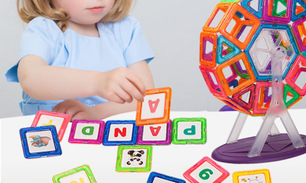 Magnet Building Tiles Clear Magnetic 3D Building Block - 66 PCS