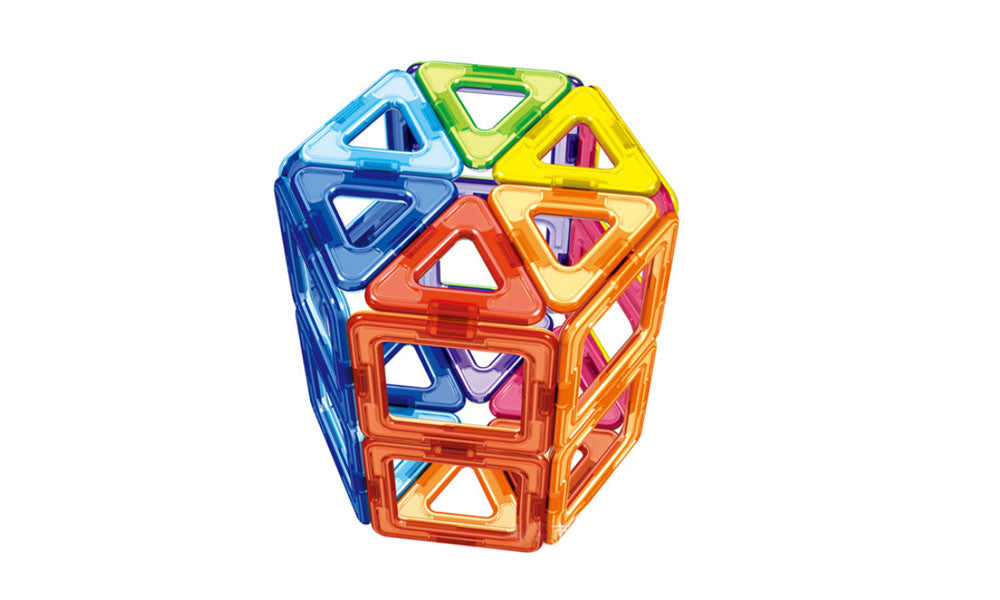 Kids Magnet Toys Magnetic Tiles Building Blocks, Educational Toys for Children - Educational Toys – Playing Learning - Teach Children 2D 3D - 46 Pieces