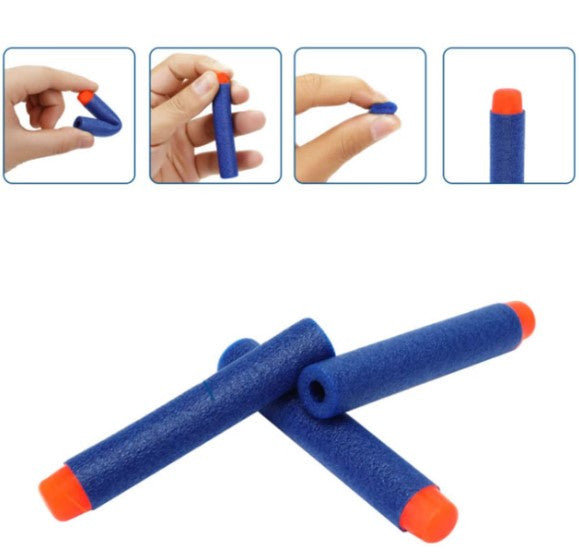 200/pack Nerf Gun Bullets Round Head Refill Darts Blasters